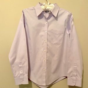 L.L. Bean no iron long sleeve lilac shirt